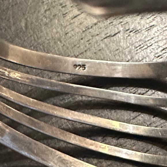 Genuine .925 Silver & Turquoise Bracelet - Picture 5 of 5